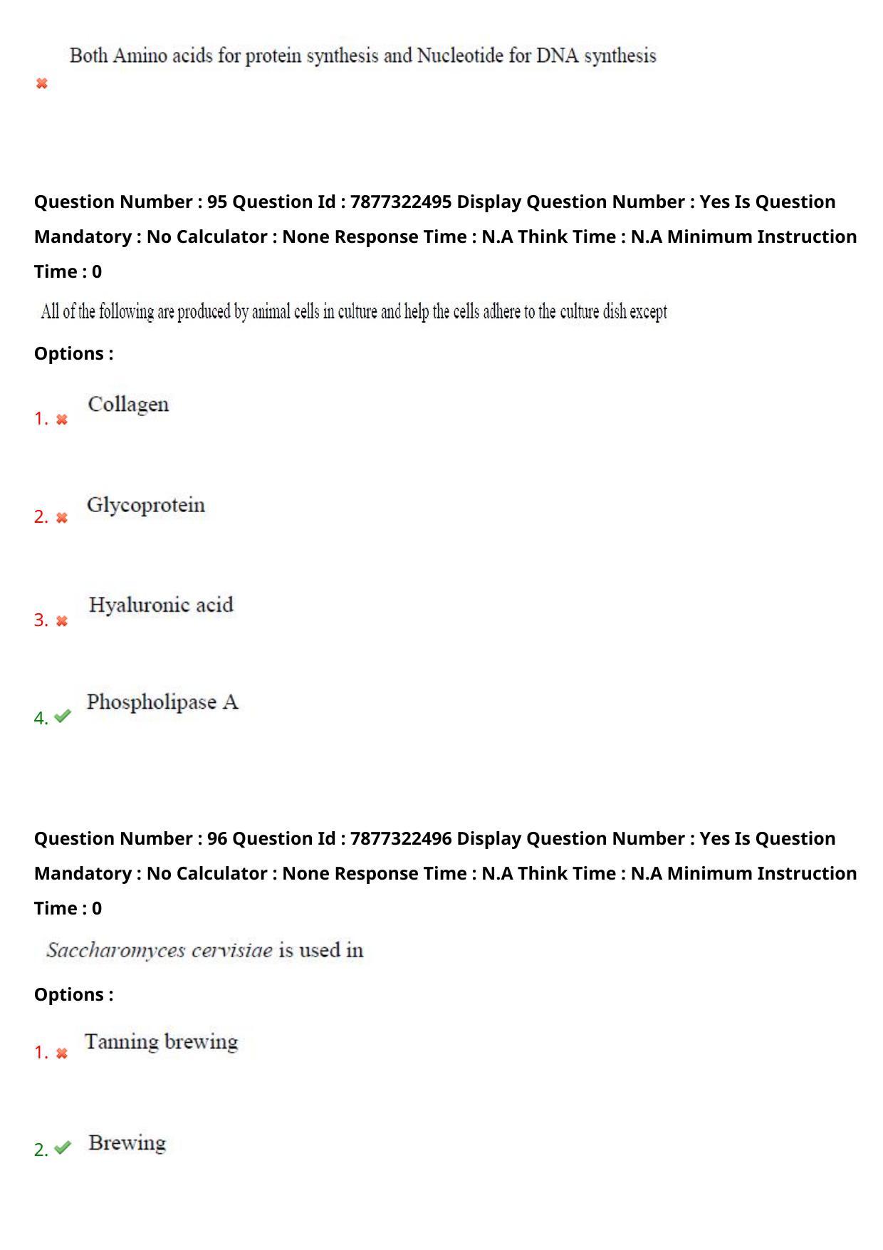 AP PGECET 2023 BT - BIOTECHNOLOGY Question Paper with Preliminary Key - Page 54