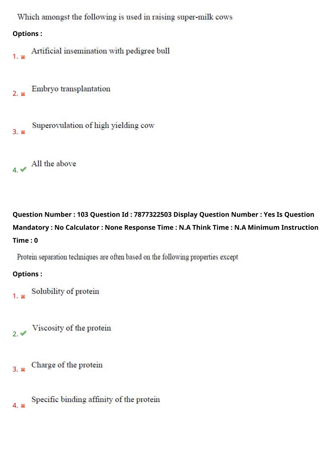 AP PGECET 2023 BT - BIOTECHNOLOGY Question Paper with Preliminary Key - Page 58
