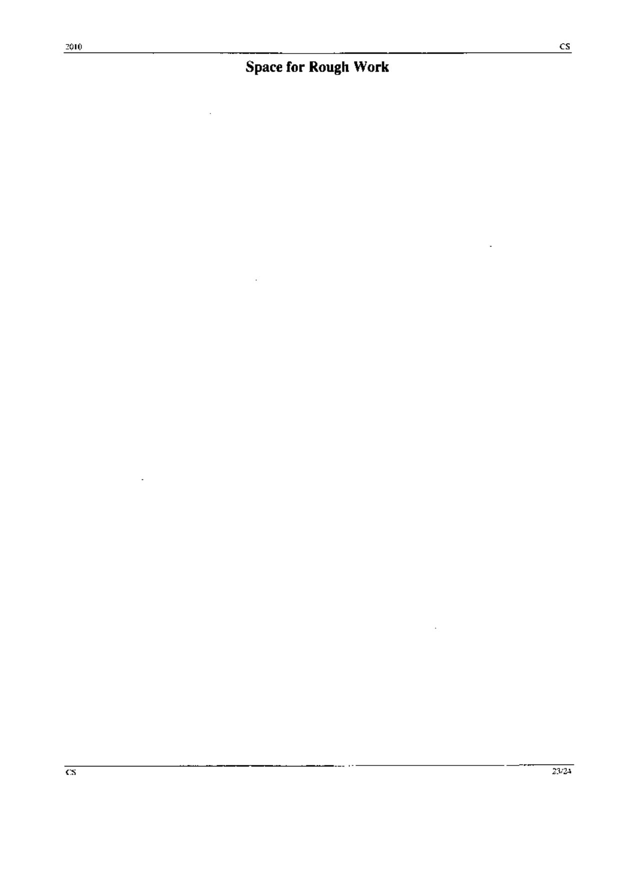 GATE 2010 Computer Science and Information Technology (CS) Question Paper with Answer Key - Page 23