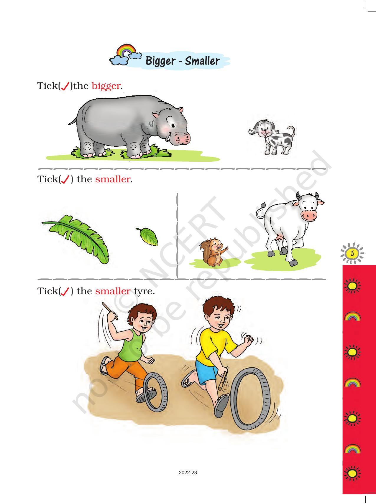 NCERT Book for Class 1 Maths :Chapter 1-Shapes And Space - Page 3