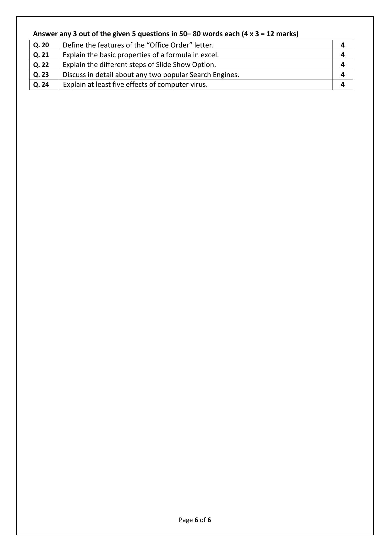 CBSE Class 12 (Skill Education) Typography & Computer Application 2024 Sample Paper - Page 6