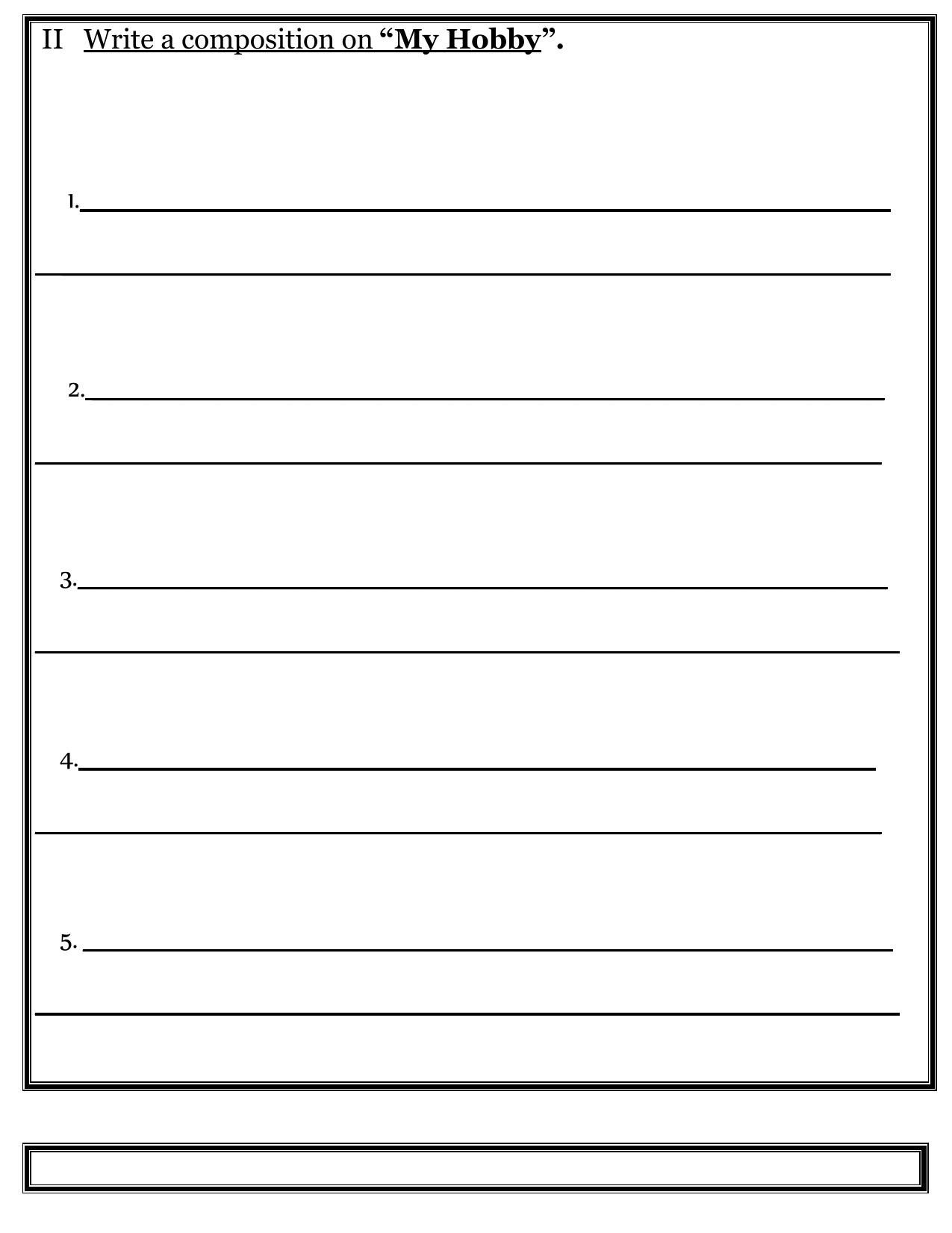 Worksheet for Class 1 English Assignment 74 - Page 2