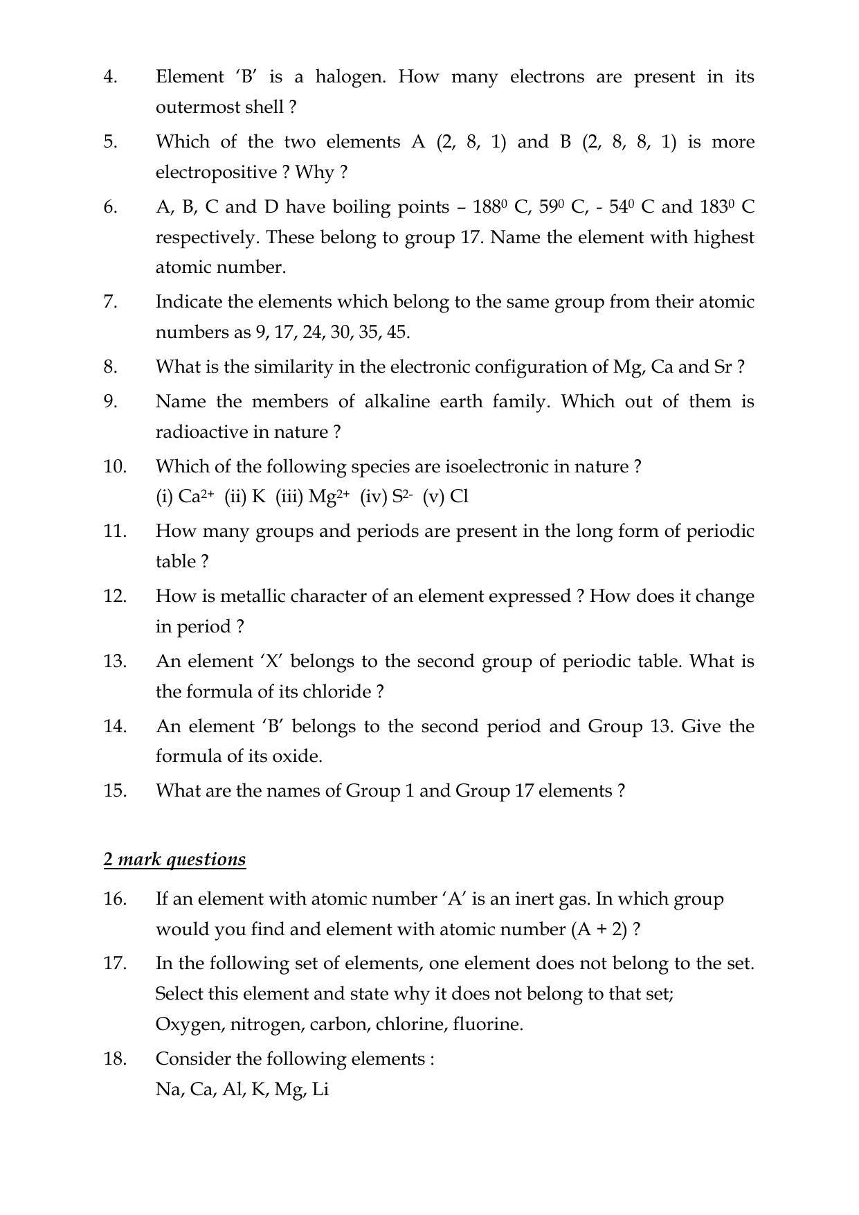 CBSE Worksheets for Class 10 Science Carbon And Its Compounds Assignment 1 - Page 5