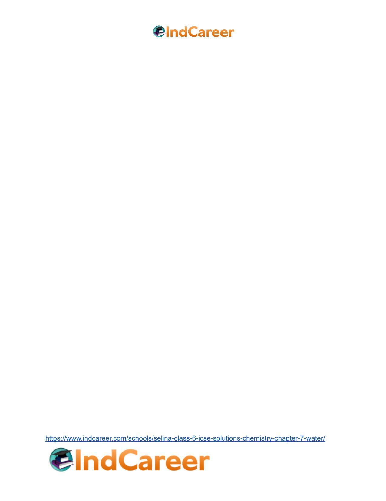 Selina Class 6 ICSE Solutions Chemistry : Chapter 7- Water - Page 19