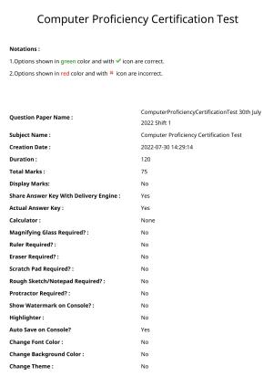 MP CPCT 30 July 2022 Question Paper Shift 1