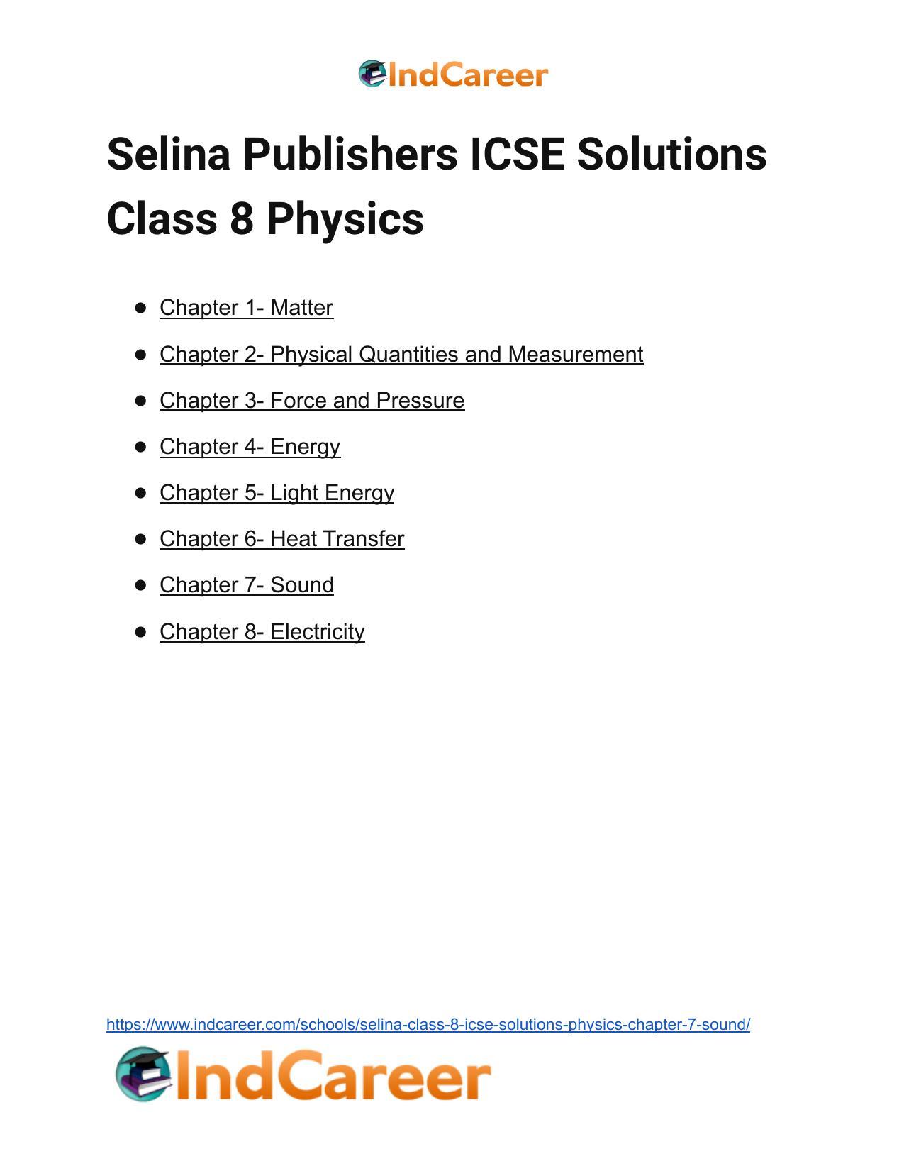 Selina Class 8 ICSE Solutions Physics : Chapter 7- Sound - Page 6