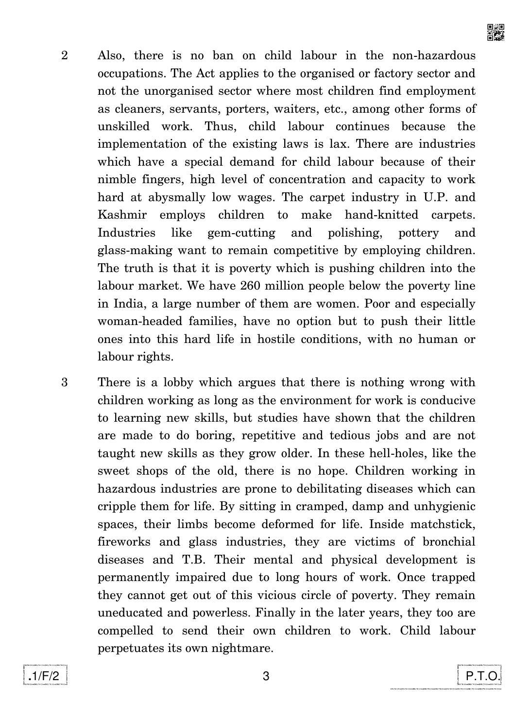 CBSE Class 12 1-C-2 English Core 2020 Compartment Question Paper - Page 3