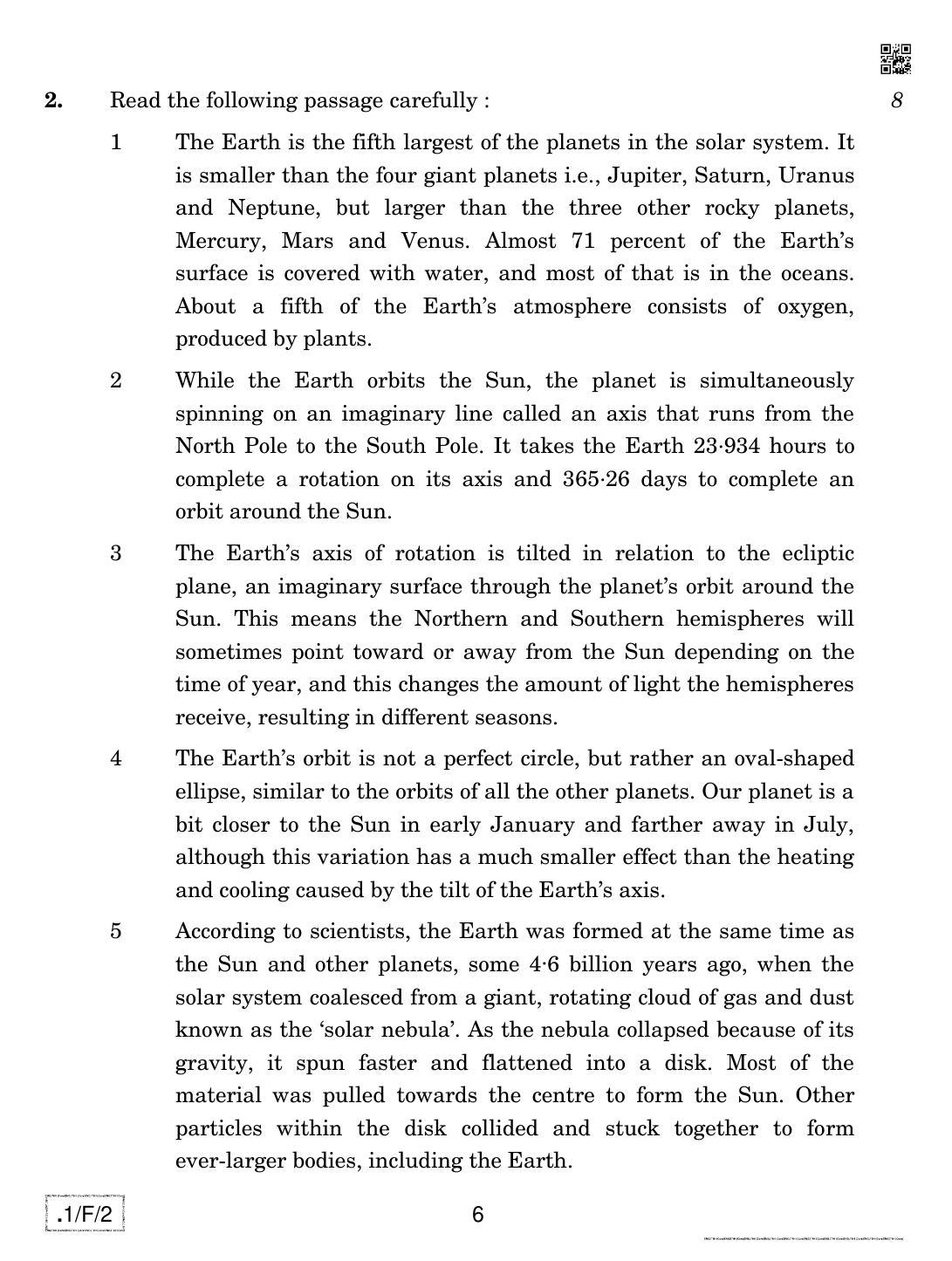 CBSE Class 12 1-C-2 English Core 2020 Compartment Question Paper - Page 6