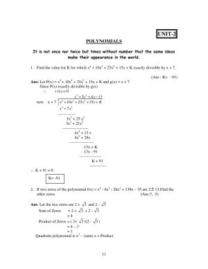 CBSE Worksheets for Class 10 Maths Polynomials Assignment 3