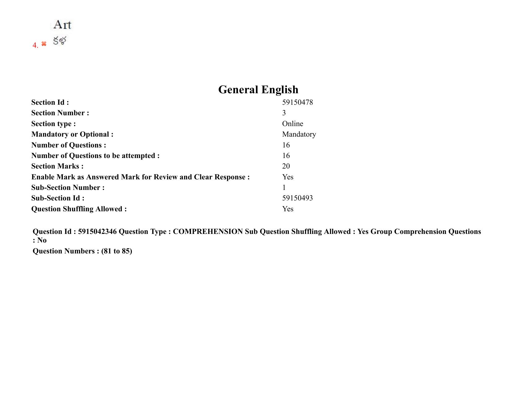 TS EDCET: 25th August 2021 Shift 2 Question Paper & Answer Key - Page 69
