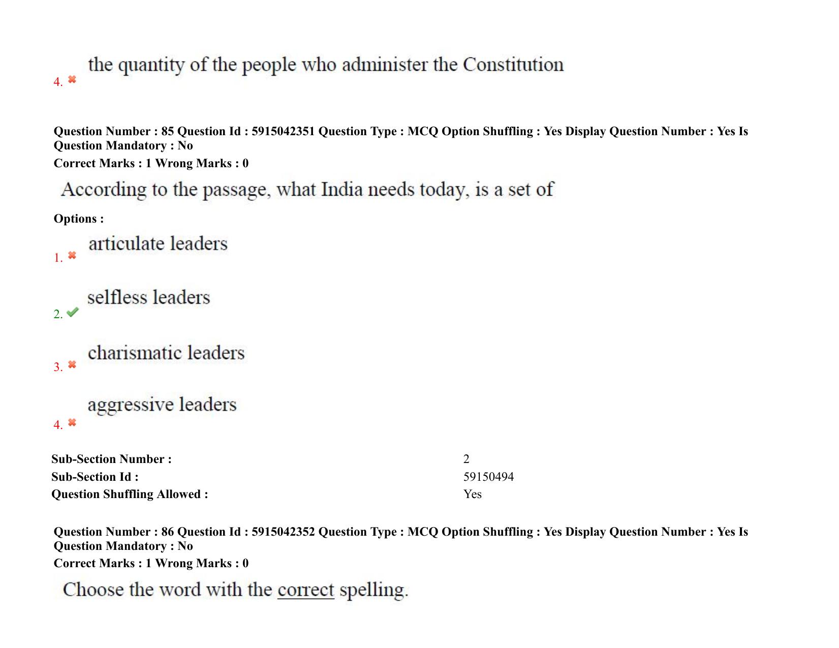 TS EDCET: 25th August 2021 Shift 2 Question Paper & Answer Key - Page 73