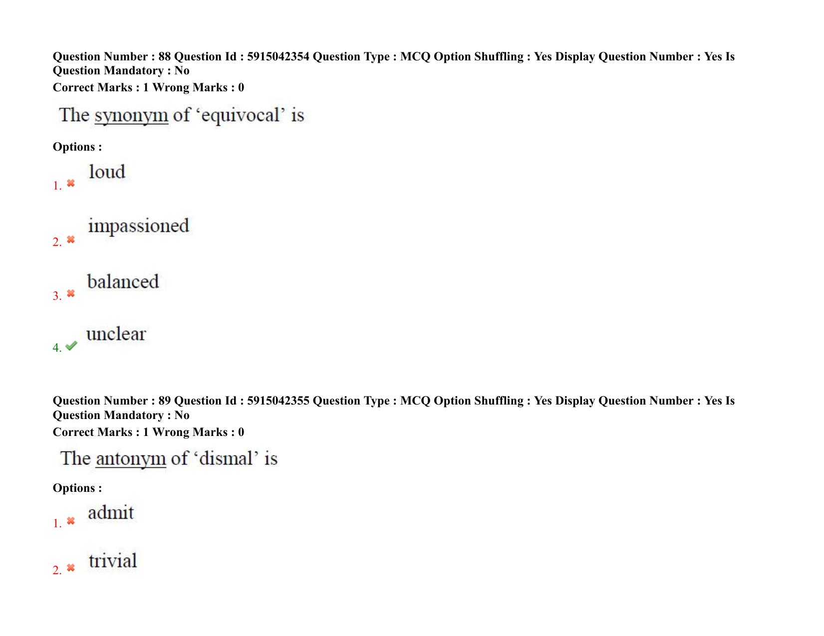TS EDCET: 25th August 2021 Shift 2 Question Paper & Answer Key - Page 75