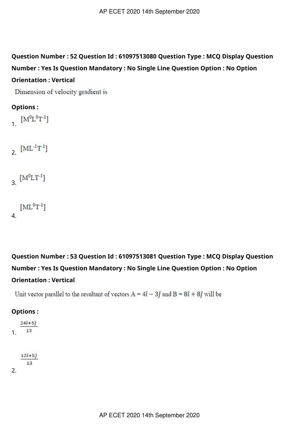 AP ECET 2020 - Ceramic Technology (Preview) Question Paper With Preliminary Keys - Page 30