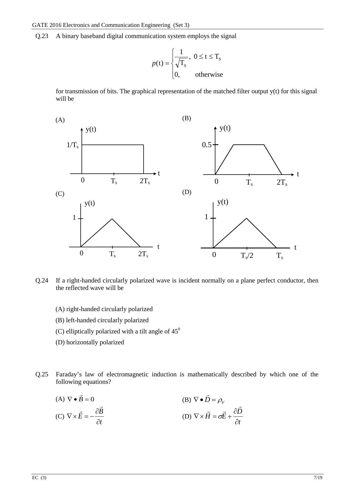 GATE 2016 Electronics and Communication Engineering (EC) Question Paper with Answer Key - Page 50