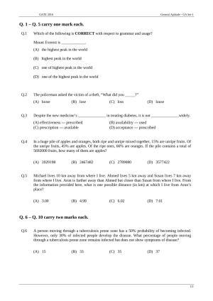 GATE 2016 Electronics and Communication Engineering (EC) Question Paper with Answer Key