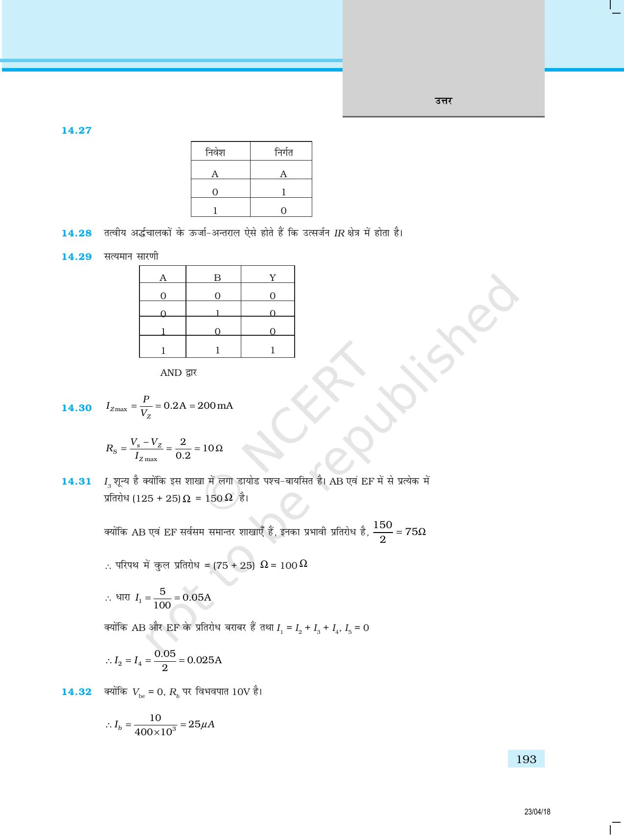 NCERT Exemplar Class 12: भौतिकी उत्तर - Page 85