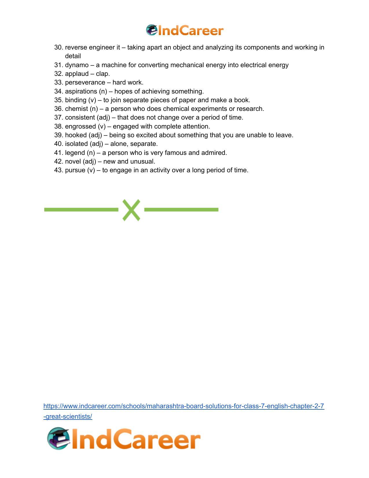 Maharashtra Board Solutions for Class 7- English: Chapter 2.7- Great Scientists - Page 23