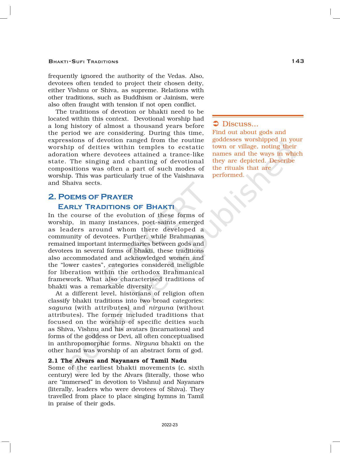 NCERT Book for Class 12 History (Part-II) Chapter 6 Bhakti- Sufi Traditions - Page 4