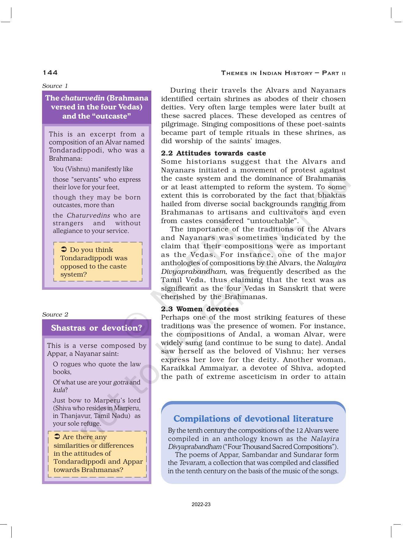 NCERT Book for Class 12 History (Part-II) Chapter 6 Bhakti- Sufi Traditions - Page 5
