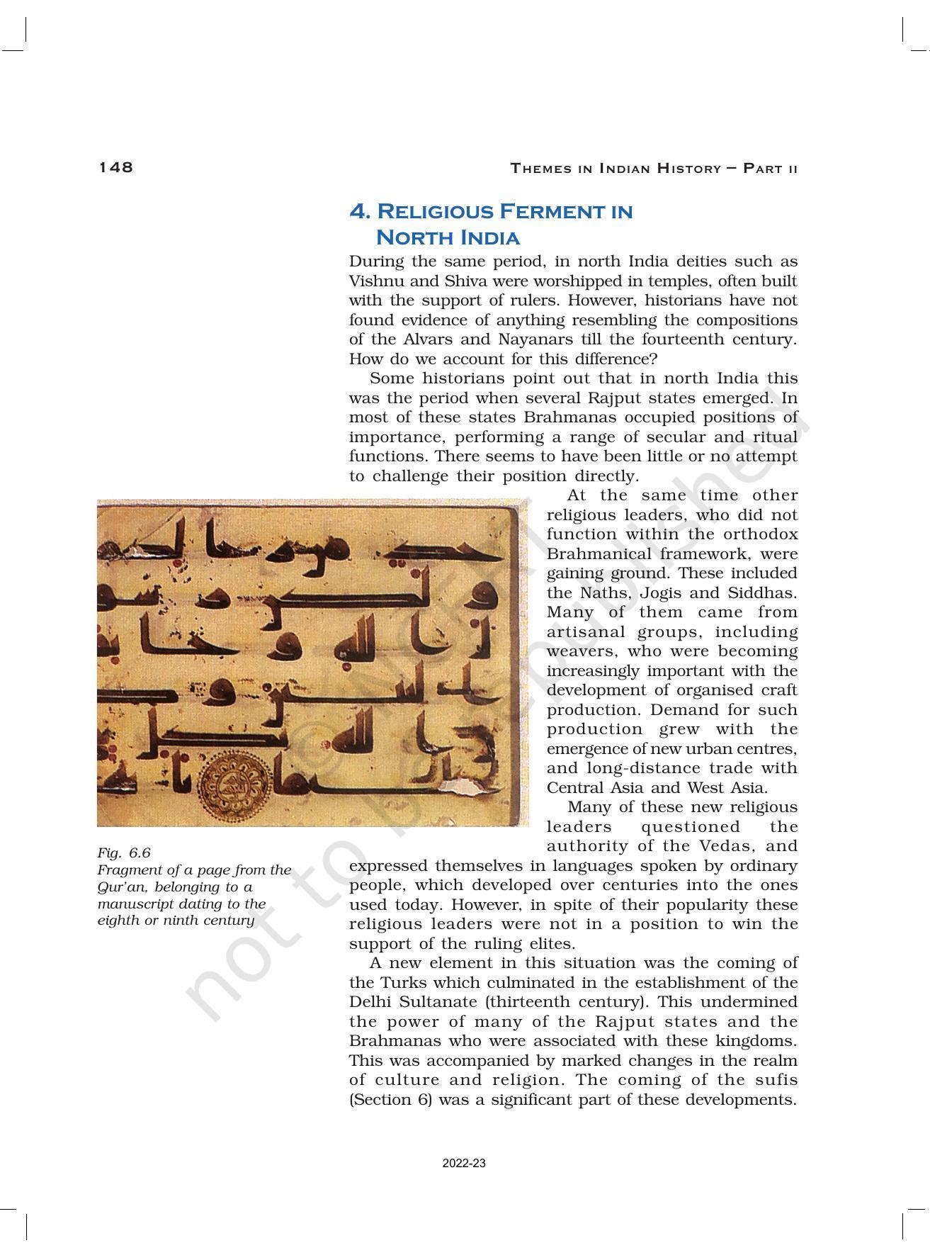 NCERT Book for Class 12 History (Part-II) Chapter 6 Bhakti- Sufi Traditions - Page 9