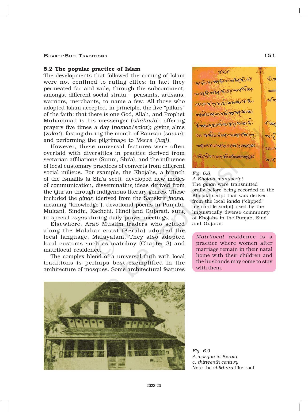 NCERT Book for Class 12 History (Part-II) Chapter 6 Bhakti- Sufi Traditions - Page 12