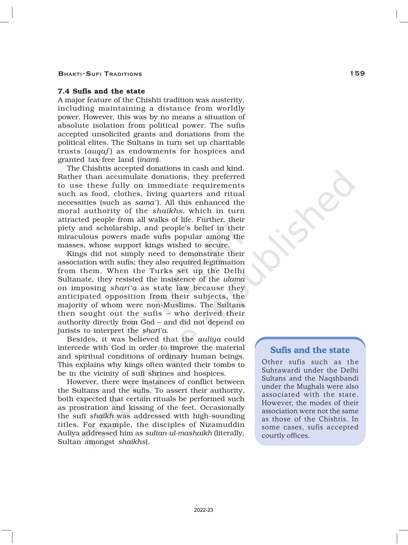 NCERT Book for Class 12 History (Part-II) Chapter 6 Bhakti- Sufi Traditions - Page 20