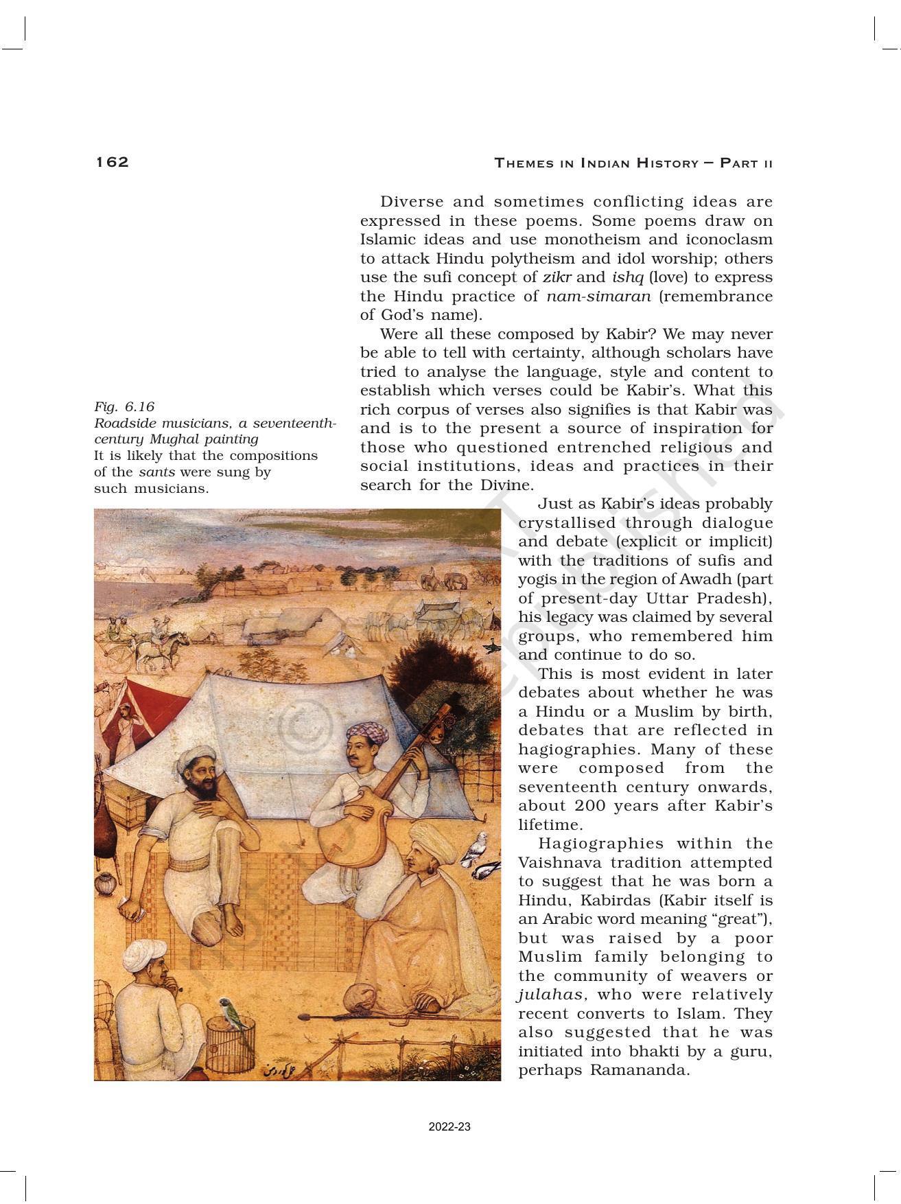 NCERT Book for Class 12 History (Part-II) Chapter 6 Bhakti- Sufi Traditions - Page 23