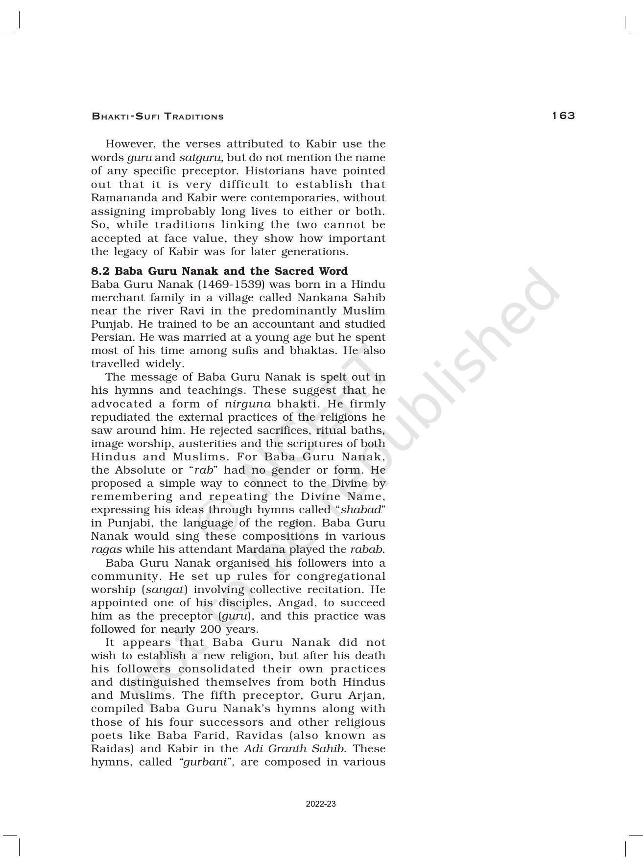 NCERT Book for Class 12 History (Part-II) Chapter 6 Bhakti- Sufi Traditions - Page 24