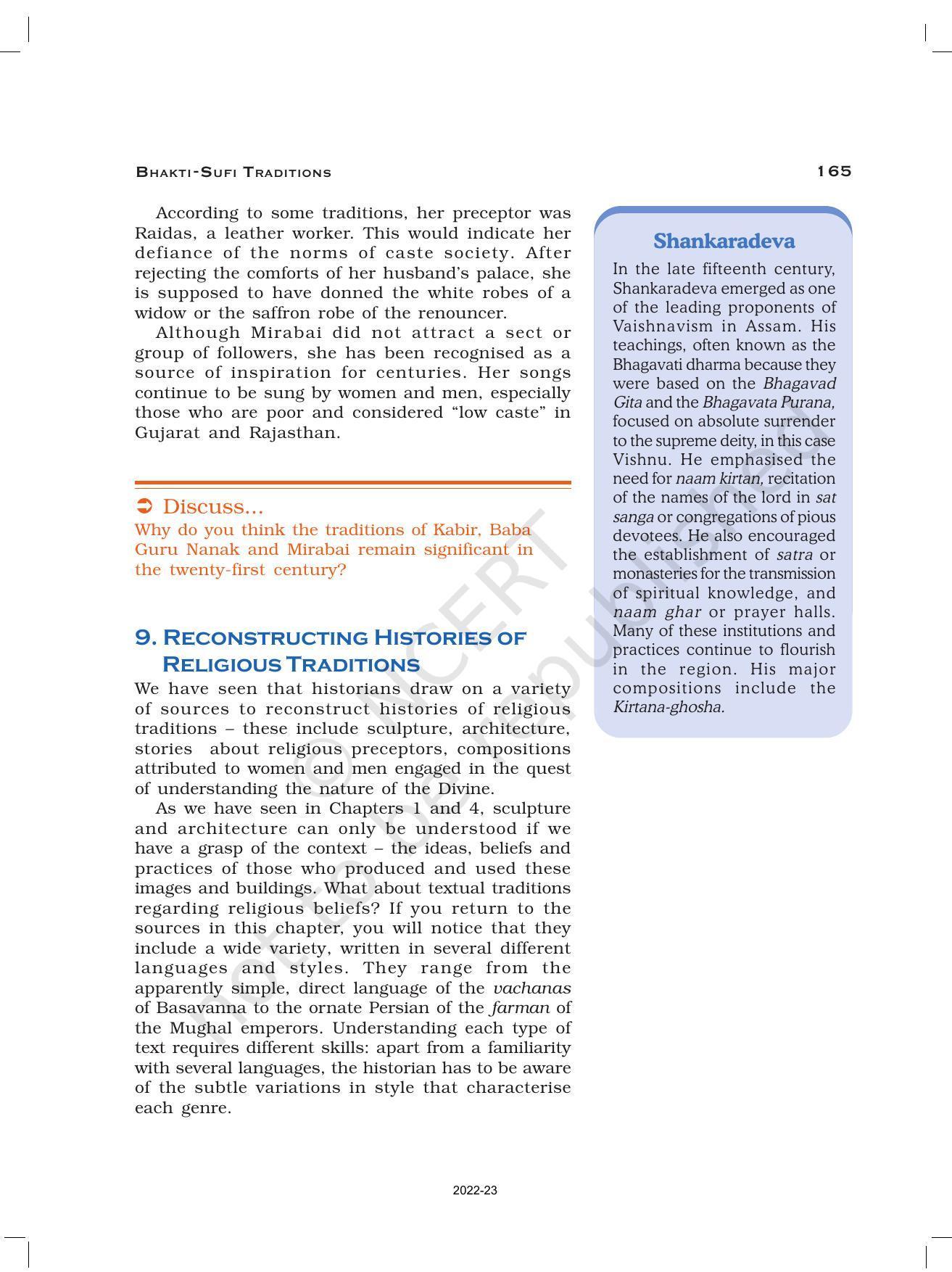 NCERT Book for Class 12 History (Part-II) Chapter 6 Bhakti- Sufi Traditions - Page 26