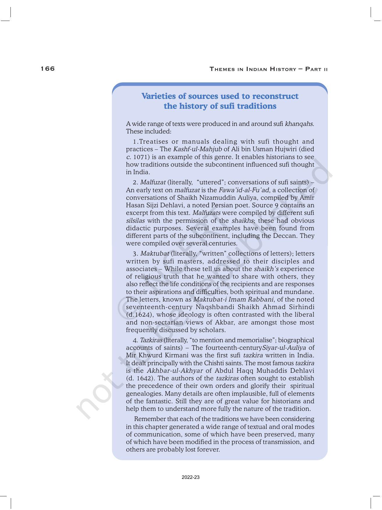 NCERT Book for Class 12 History (Part-II) Chapter 6 Bhakti- Sufi Traditions - Page 27