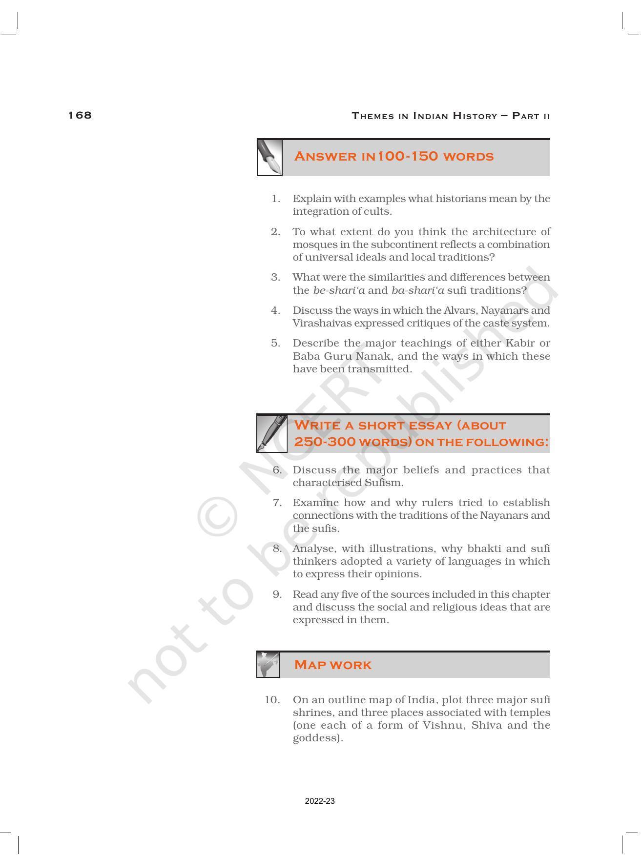 NCERT Book for Class 12 History (Part-II) Chapter 6 Bhakti- Sufi Traditions - Page 29