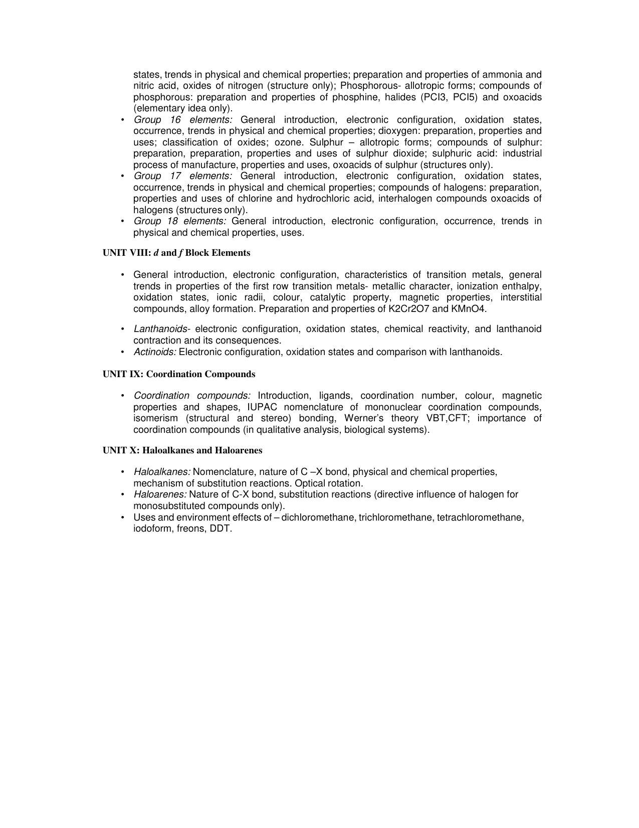 AMU Entrance Exam: Advance Diploma in Pharmacy (Unani) Syllabus - Page 10