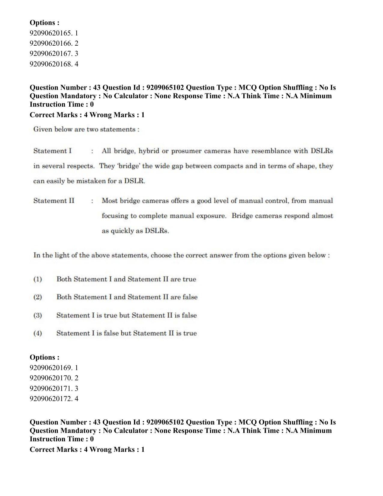 CUET PG 2023: HUQP03 – Applied Arts (Eng.)-Shift 2 (06-06-2023) Question Paper - Page 53