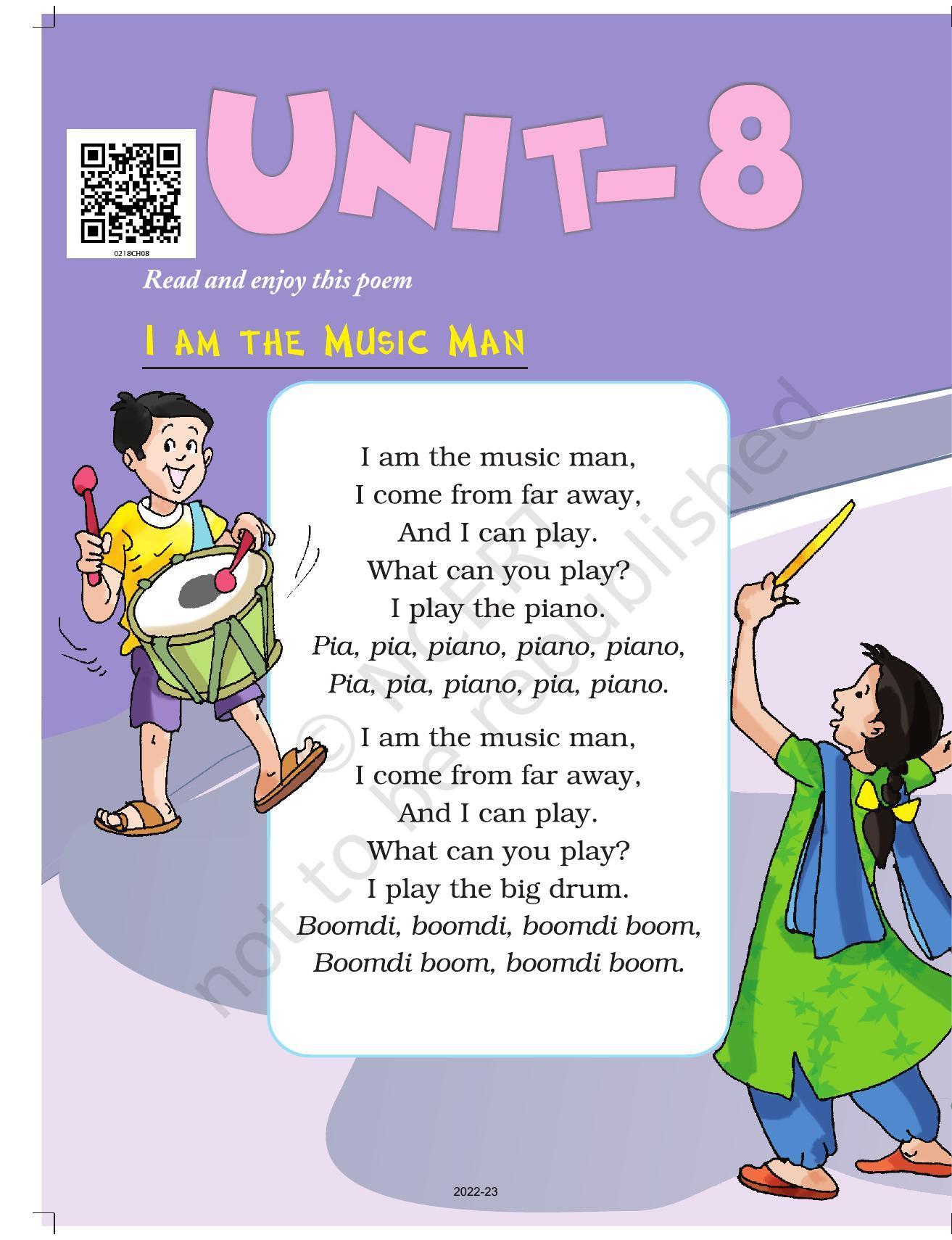 NCERT Book for Class 2 English (Marigold):Chapter 8-I am the Music Man - Page 1