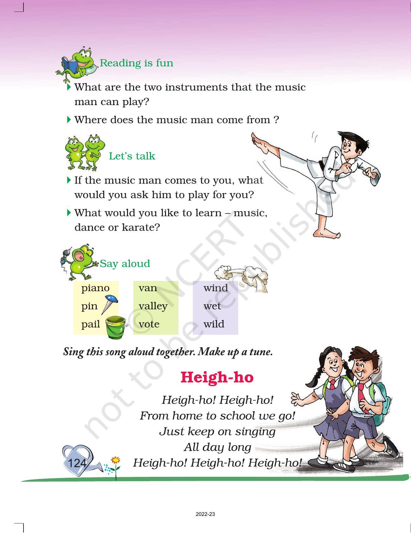 NCERT Book for Class 2 English (Marigold):Chapter 8-I am the Music Man - Page 3