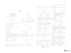 JEECUP 2016 Question Paper