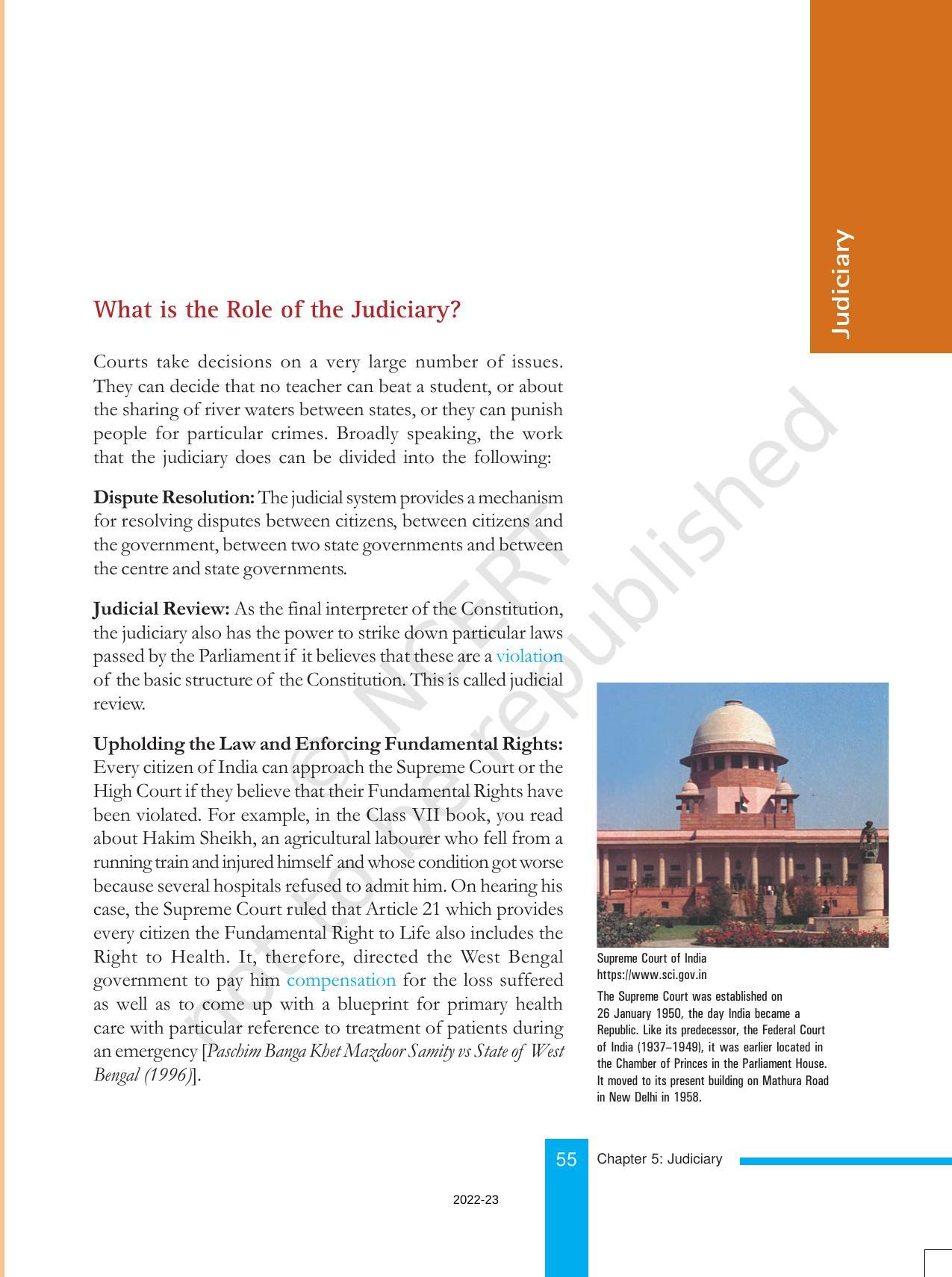 NCERT Book for Class 8 Civics Chapter 5 Judiciary - Page 4