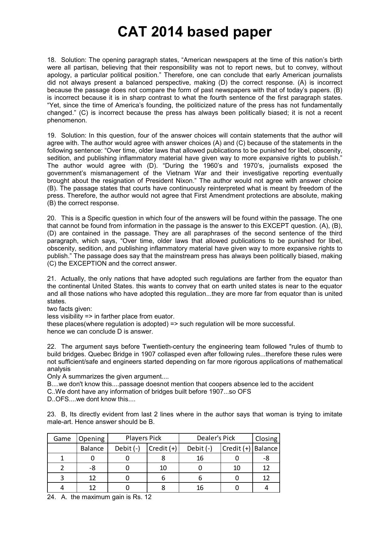 CAT 2014 CAT QA & DI Question Paper - Page 3