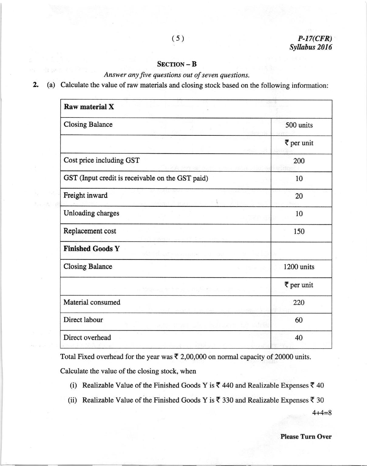 ICMAI June 2018 Corporate Financial Reporting Question Paper (Final) - Page 5