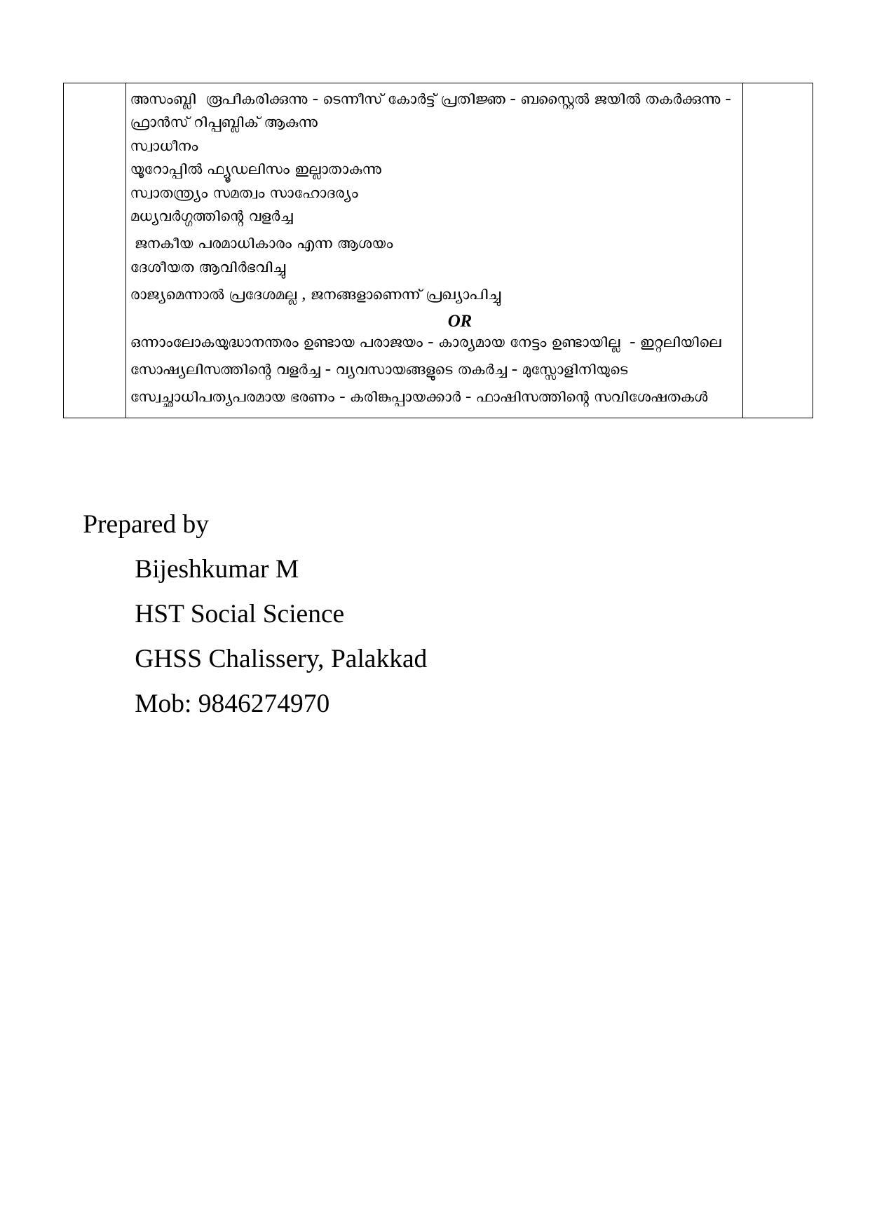 Kerala SSLC 2020 Social Science Answer Key (MM) (Model) - Page 6