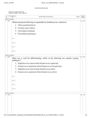 ICAR AIEEA PG 2023 DAIRY SCIENCE Question Paper