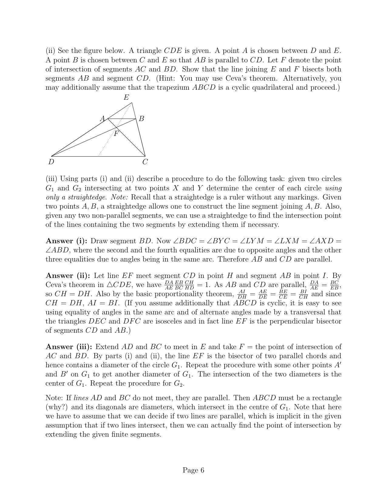 CMI Entrance Exam 2014 Solutions B.Sc (Hons.) Mathematics and Computer Science - Page 6