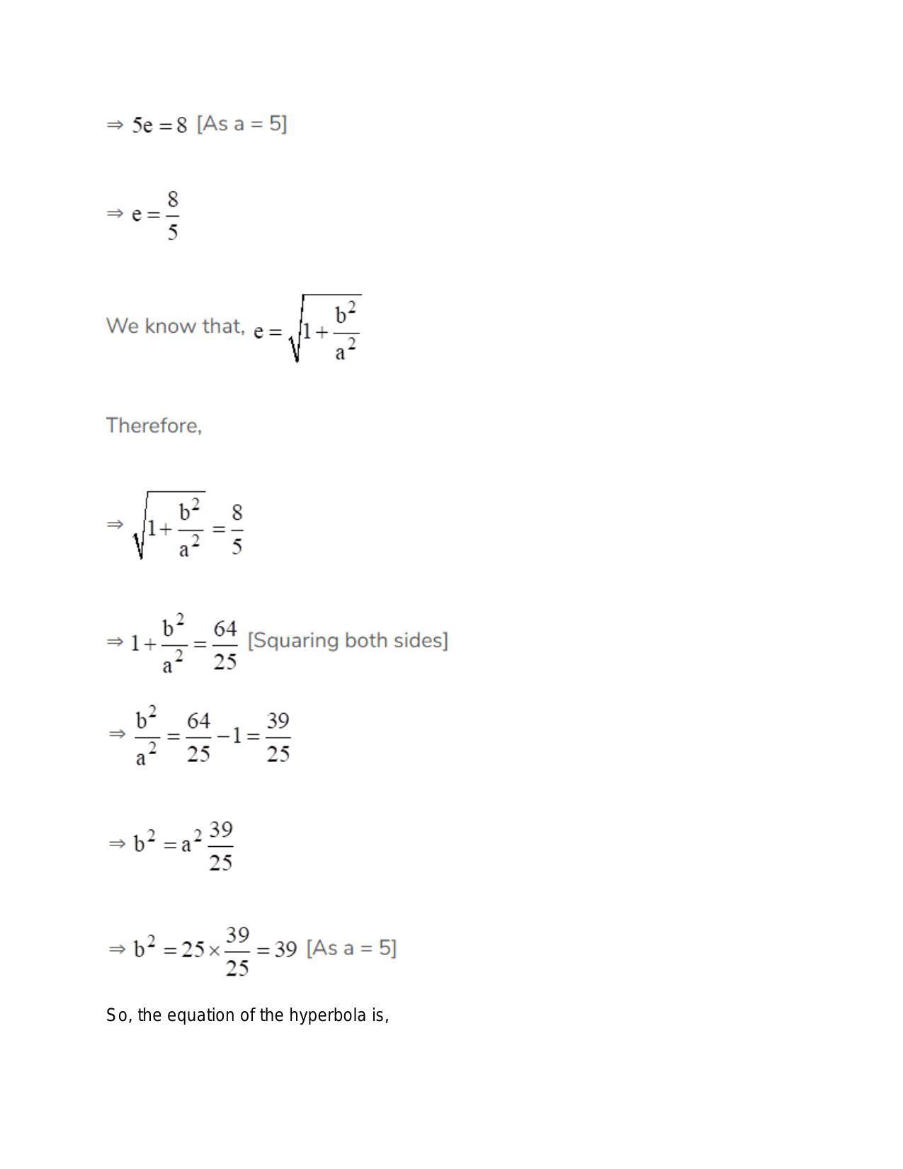 Chapter 24: Hyperbola: RS Aggarwal Class 11 Solutions  - Page 18