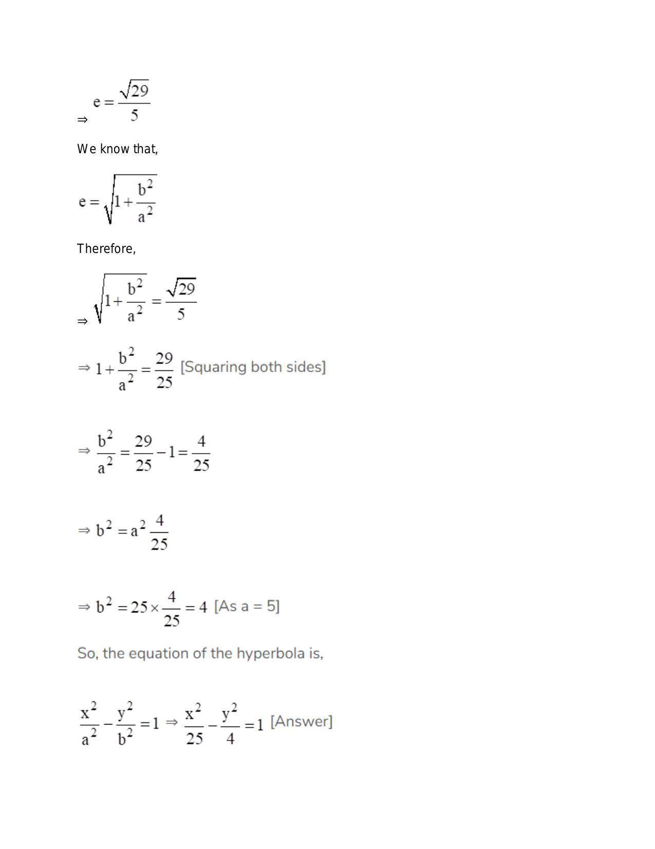 Chapter 24: Hyperbola: RS Aggarwal Class 11 Solutions  - Page 20