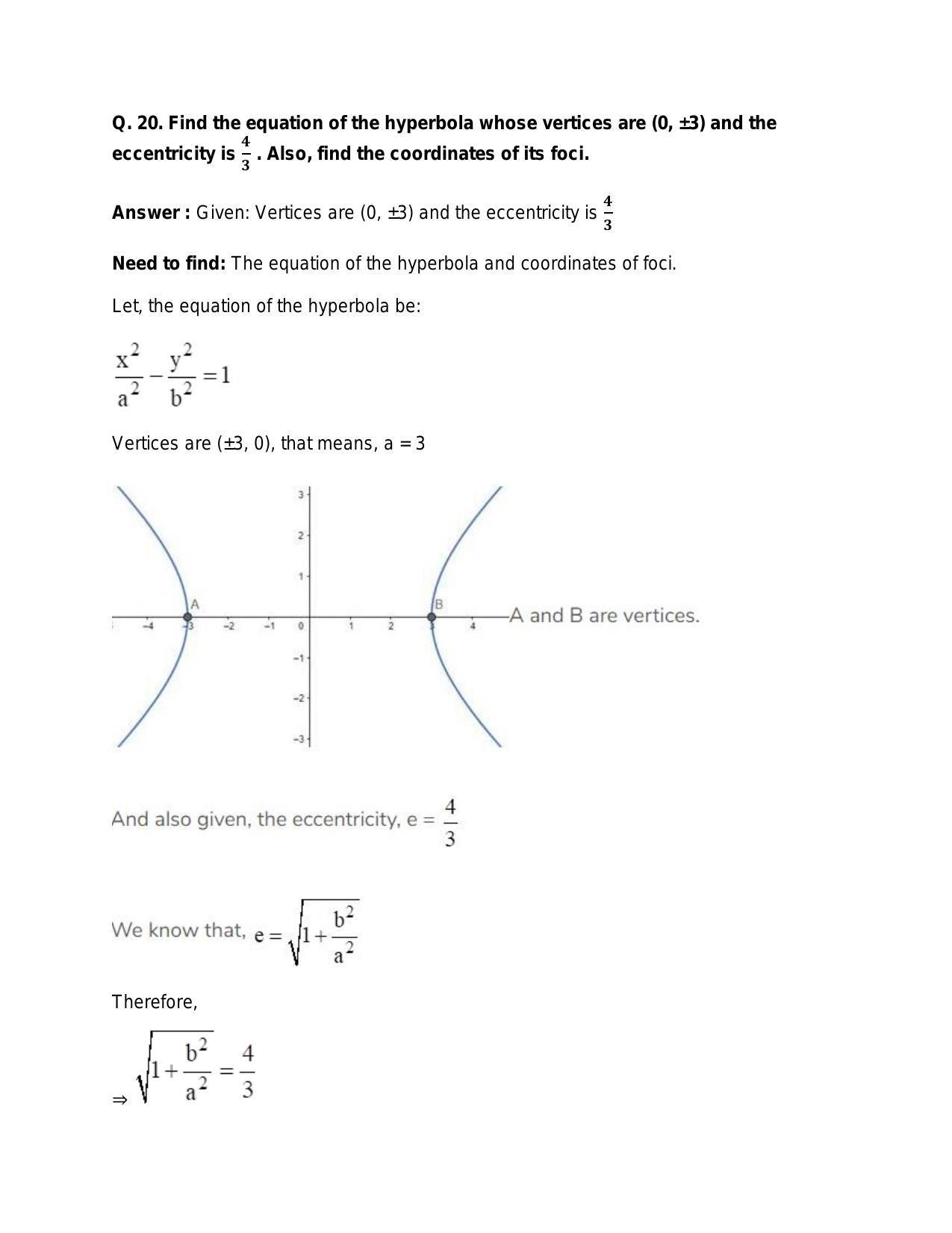 Chapter 24: Hyperbola: RS Aggarwal Class 11 Solutions  - Page 32