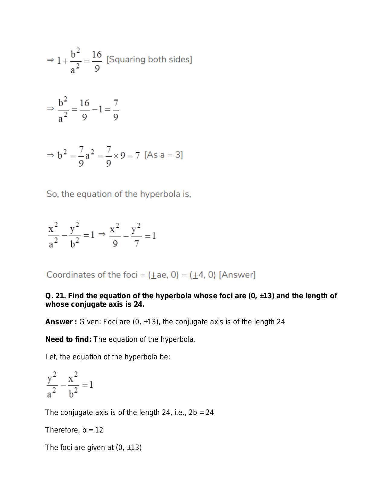 Chapter 24: Hyperbola: RS Aggarwal Class 11 Solutions  - Page 33