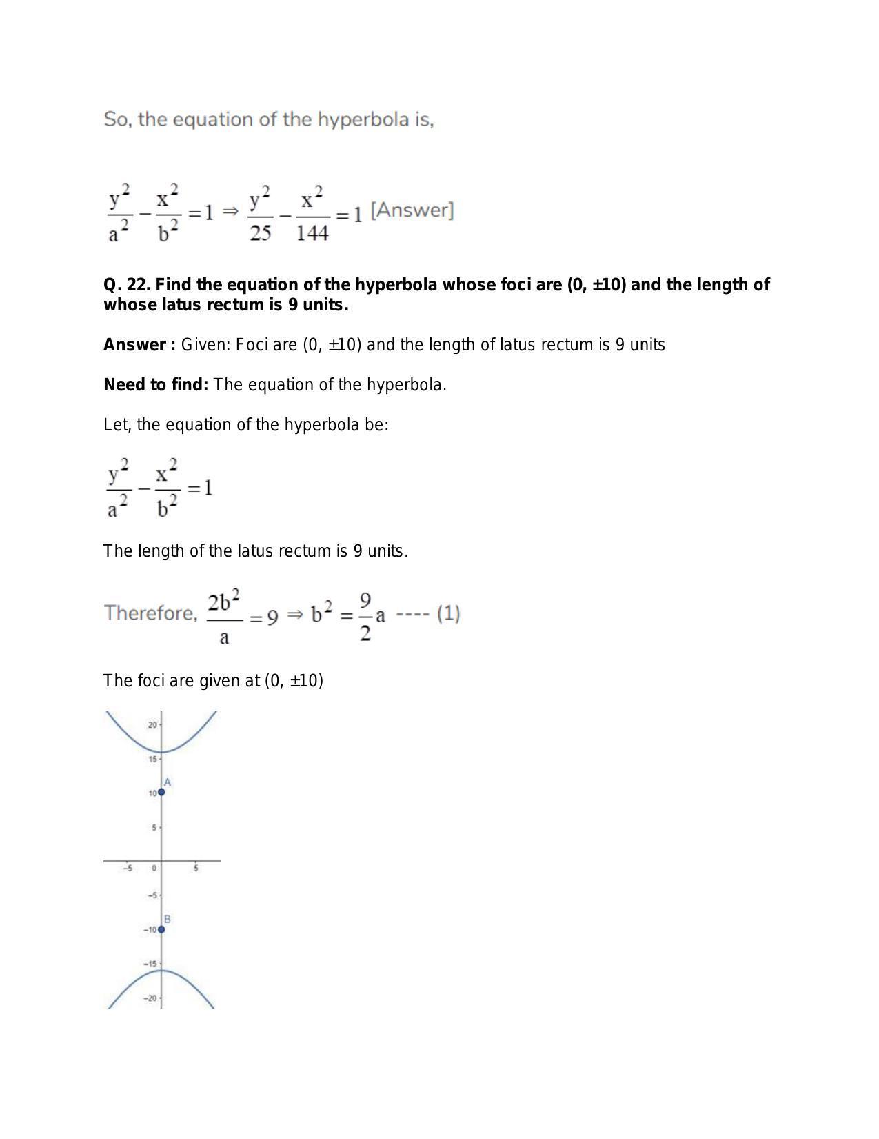 Chapter 24: Hyperbola: RS Aggarwal Class 11 Solutions  - Page 35