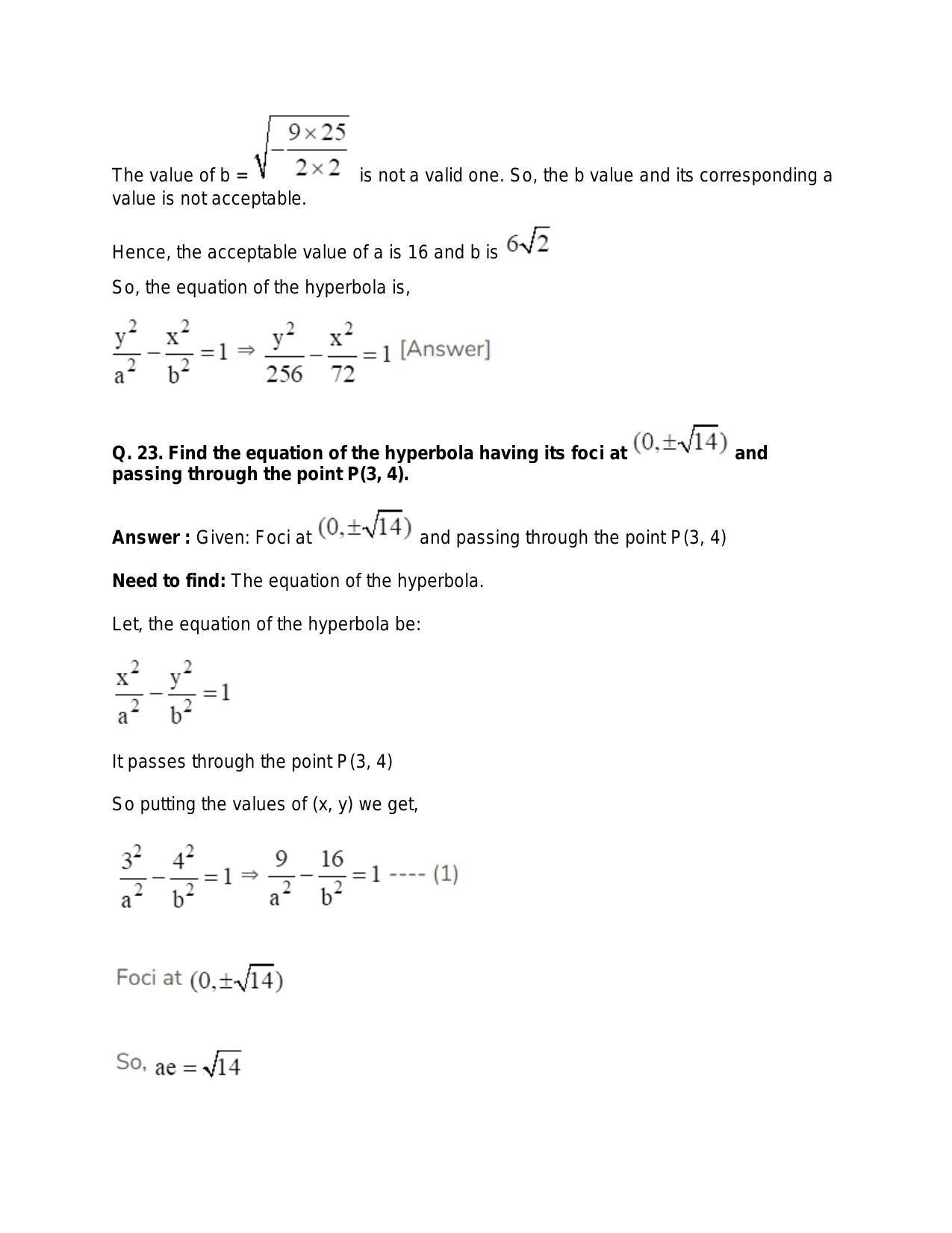 Chapter 24: Hyperbola: RS Aggarwal Class 11 Solutions  - Page 37