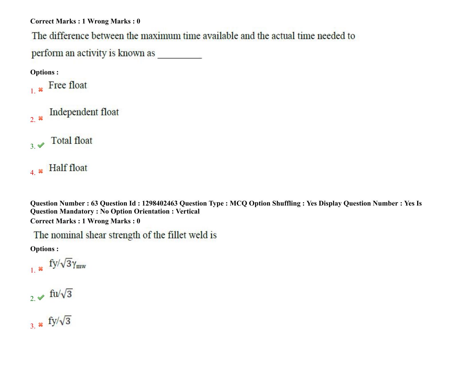 TS PGECET 2021: (CE) Civil Engineering Question Papers - Page 40