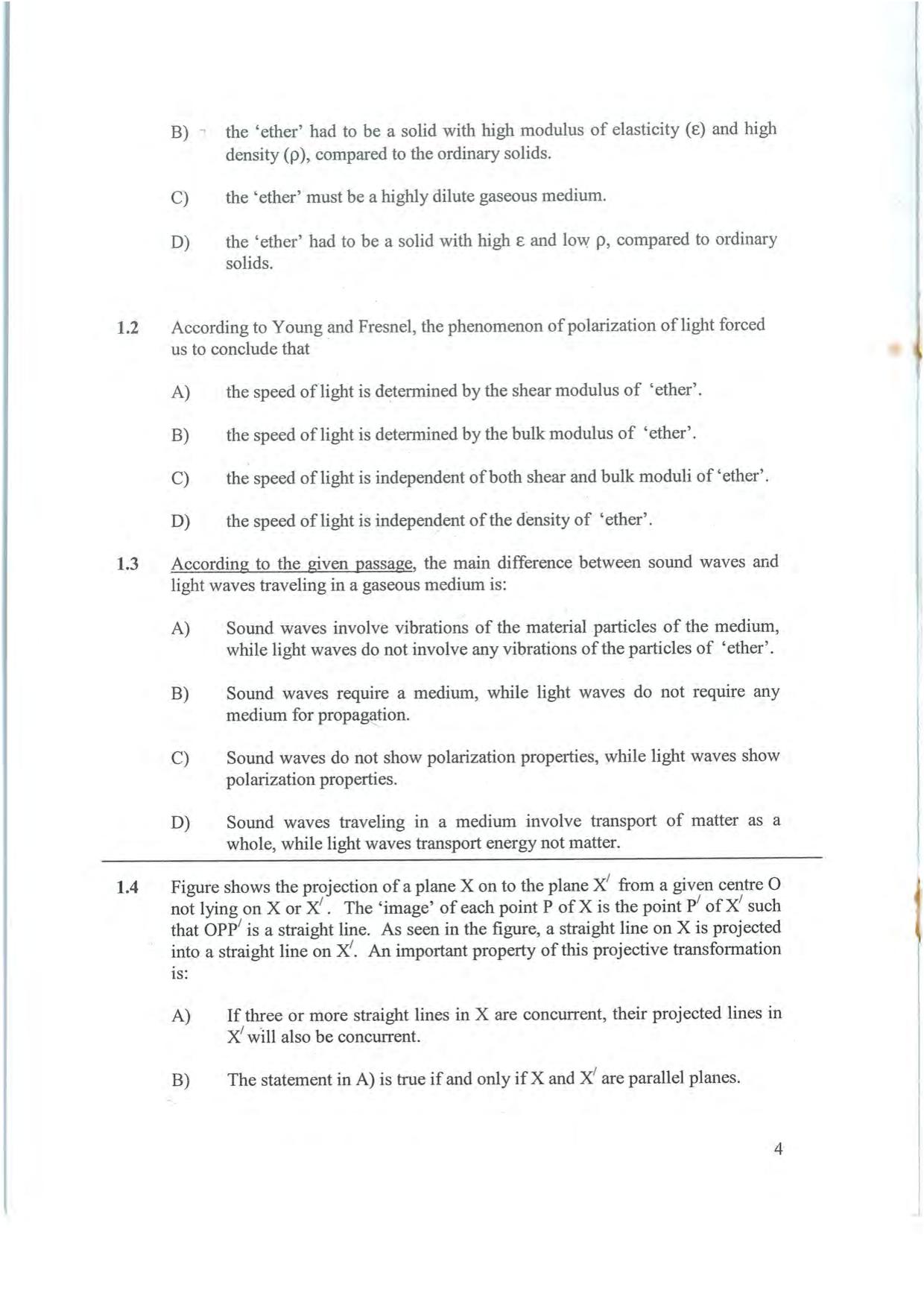 NEST 2008 Question Paper - Page 4